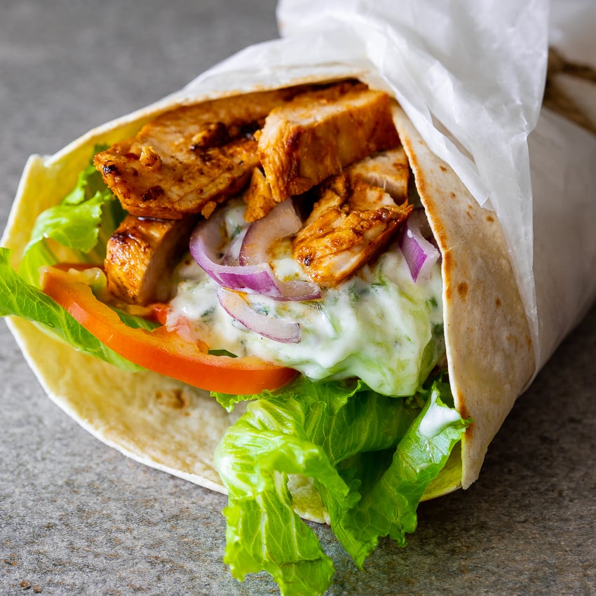 Grilled Chicken Wrap (w/ Fries) Sandwiches